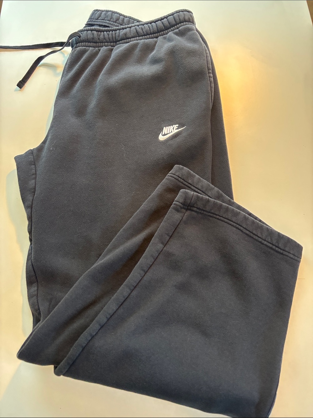 Nike Black Sweatpants with White Swoosh -677sku